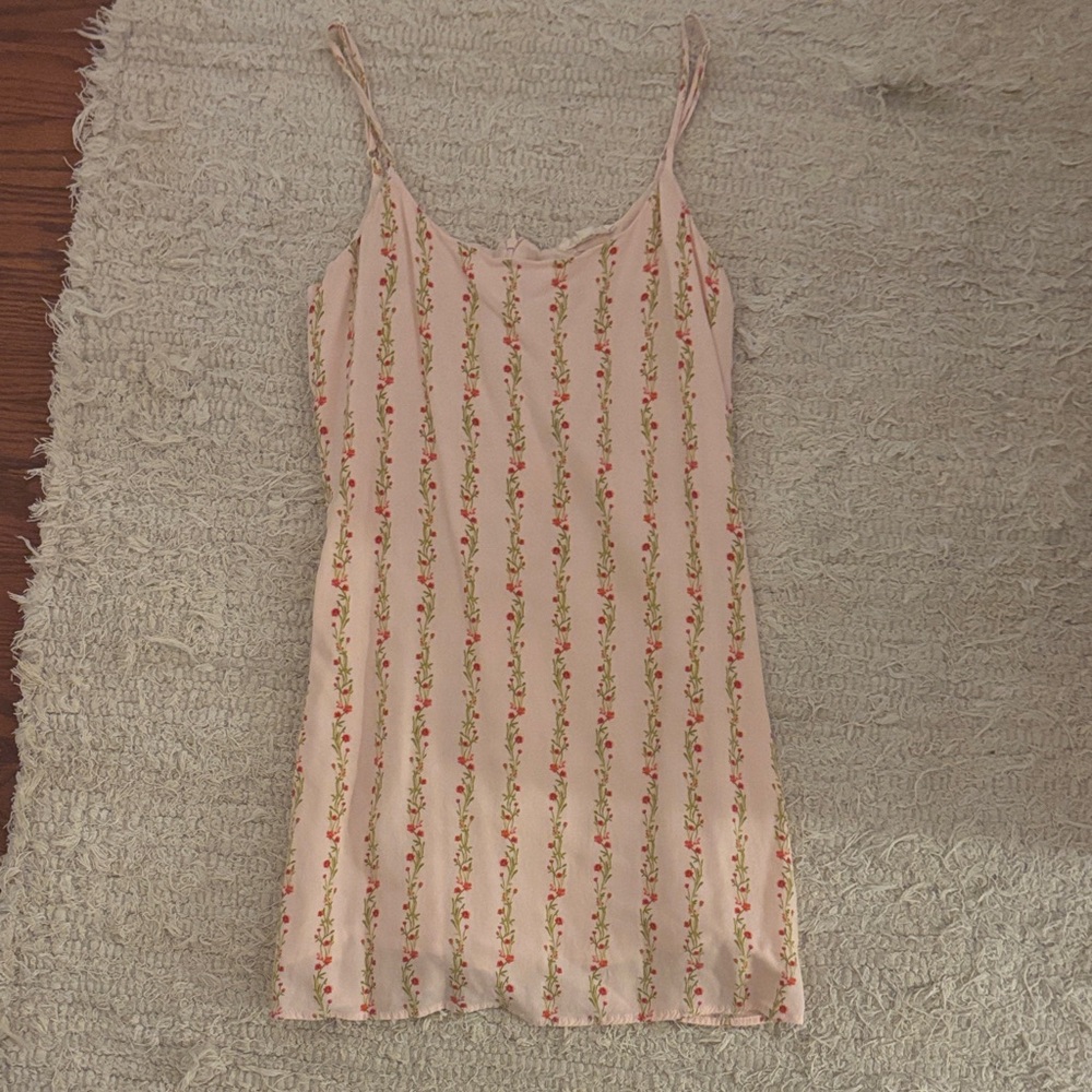 La Hearts Pink Floral Mini Dress